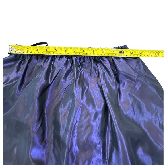 VTG Jessica McClintock for Gunne Sax SZ Large Tafetta Purple Metallic Maxi Skirt - Picture 9 of 13